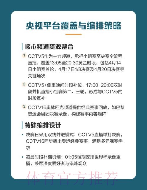 2026世界杯乒乓球赛事直播全程观看指南